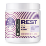 Container of REST supplement for sleeping.