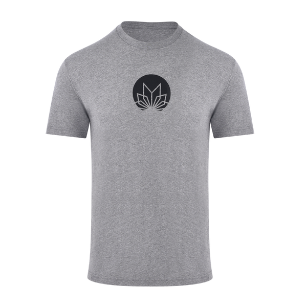 A grey Mantra shirt with the Mantra Labs logo on the chest.