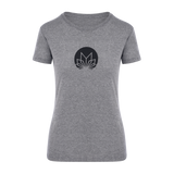 Women's grey heather gym t-shirt from Mantra Labs.